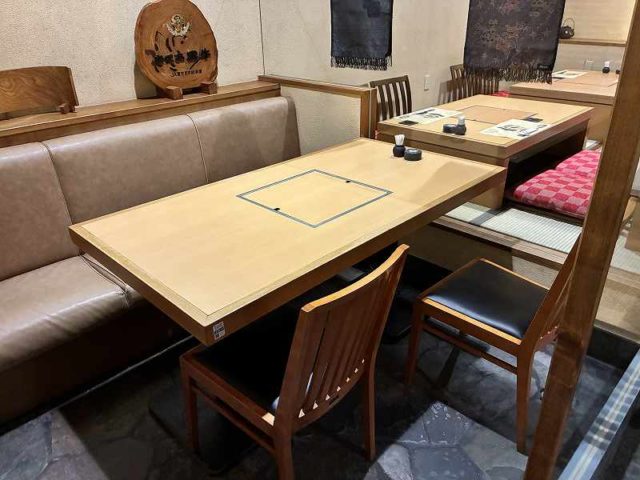 3階テーブルの高さ67㎝